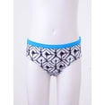 thumbnail image 6 of CHICTRY 3Pcs Kids Girls Swimsuit V Neck Crop Top Vest with Shorts and Briefs Set Swimwear, 6 of 7
