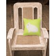 thumbnail image 2 of Carolines Treasures BB7790PW1818 Hermelin Rabbit Green Fabric Decorative Pillow, 18 x 18 in., 2 of 2