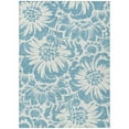thumbnail image 2 of Addison Rugs Chantille Indoor/Outdoor Transitional Floral Denim Washable Rectangle Rug, 2'6" x 3'10", 2 of 6
