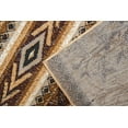 thumbnail image 6 of Ambient Rugs Bear Lodge Rug – 3ft. 6in. x 5ft. 6in., Multicolor Rustic Area Rug with Animal Print, Geometric Design, Jute Backing. Countryside Interior Decoration, 6 of 8