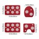 thumbnail image 3 of Alfombras de baño, alfombras para sala de estar, alfombra de área, tapete de baño, juego de 4 alfombras navideñas para baño, alfombras navideñas con copos de nieve, lavables, antideslizantes, absorben, 3 of 6