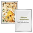 thumbnail image 2 of 13.8x9.8In Diamond Frames,Silver Magnetic Diamond Art Frame,2Pcs Durable Art Canvas for Horizontally or Vertically High Transparent Wall Gallery, 2 of 6