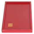 thumbnail image 2 of Wood Serving Tray Decorative Serving Platter Snack Fruit Plate for Living Room Coffee Table Kitchen CounterTop Red Square M, 2 of 16