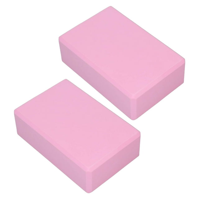 Bloque De Yoga Rosa, 2 Bloques De Yoga De Espuma Rosa Para Meditación Para Pilates