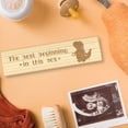 thumbnail image 4 of Pregnancy Test Keepsake Box Cartoon Dinosaur Wooden Pregnancy Announcement Gifts Box with Raffia Ribbon and Lock Announcement, 4 of 7
