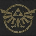 thumbnail image 2 of Men's Nintendo The Legend of Zelda: Tears of the Kingdom Gold Hyrule Crest  Graphic Tee Black 2X Large, 2 of 5