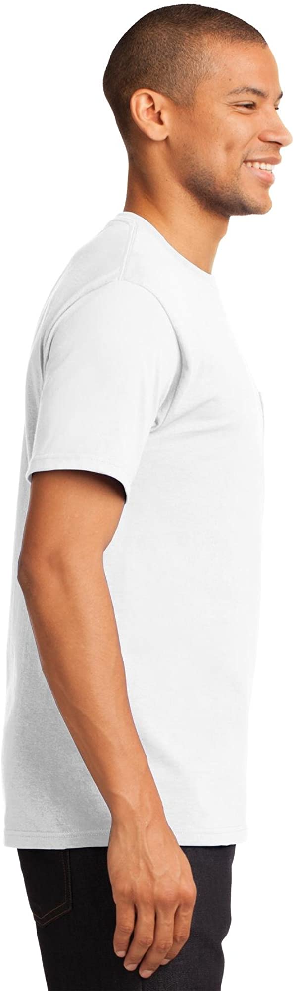 Tall Essential Pocket Tee. Pc61pt White 