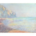 thumbnail image 2 of Claude Monet 24x20 Black Ornate Framed Double Matted Museum Art Print Titled: In the Morning, Misty Weather, Pourville (Misty Morning at Pourville) (1882), 2 of 5