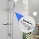 thumbnail image 3 of Adjustable shower head holder for sliding rod, head holder, hand shower, holder, 360 degree rotatable, spray holder, polished chrome, 3 of 5
