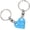 Blue, variant on Brick Heart Keychain for Couple Boyfriend Girlfriend Best Friend, Cute Brick Matching Keychains Set for Husband Wife