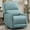 Blue, variant on Korser Small 360 Swivel Rocker Recliner Chairs for Adults, Skin-friendly Fabric with Side Pockets for Living Room,Light Grey