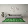 thumbnail image 3 of Ahgly Company Indoor Rectangle Abstract Emerald Green Modern Area Rugs, 6' x 9', 3 of 4