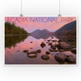 thumbnail image 3 of Acadia National Park, Maine, Jordan Pond at Sunset (12x18 Wall Art Poster, Room Decor), 3 of 3