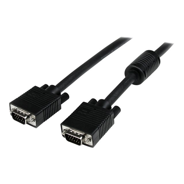 StarTech.com 75 Pi. (22,9 m) Câble VGA vers VGA - HD15 Mâle à HD15 Mâle - Coaxial Haute Résolution - Haute Qualité - Câble Moniteur VGA (MXT101MMHQ75) - Câble VGA - HD-15 (VGA) (m) à HD-15 (m) - 75 Pi - Moulé - Noir - pour P/N: CDP2VGA, CDP2VC, VGAGA, Plaque