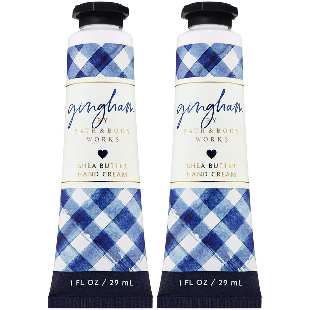 Bath and Body Works GINGHAM Shea Butter Hand Cream 1.0 Fluid Ounce, 2
