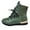 Green, variant on jsaierl Autumn And Winter Models Mid-heel Casual Boots Women's Warm Mid-tube Short Boots Cotton Shoes