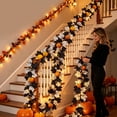 thumbnail image 7 of Halloween Pumpkin Garland 68 Inch Fall Leaf Decor For Mantle Staircase Porch Indoor Outdoor Autumn Thanksgiving Multicolor Party Decoration, 7 of 7