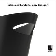 Umbra 2 gal Skinny Sleek & Stylish Bathroom Trash Can, Black
