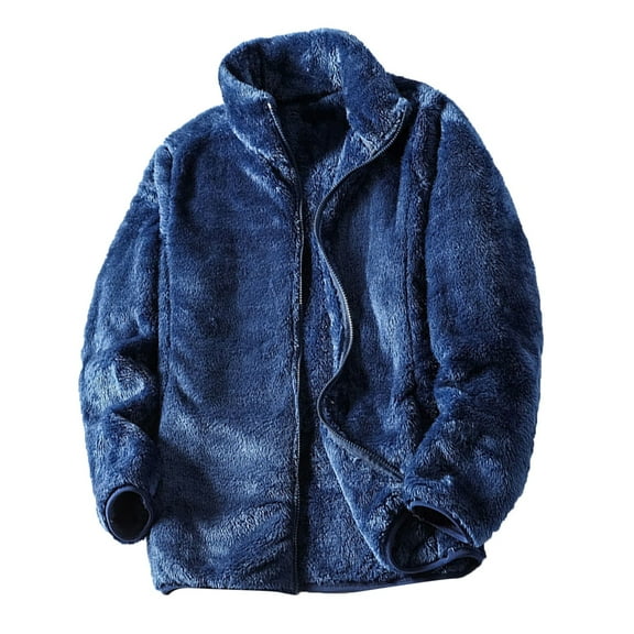 Women Overcoat Winter Plus Size Warm Outwear Plush Zipper Coat Loose Lapel Casual Thicken Outercoat