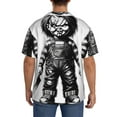 thumbnail image 3 of Saiise Chucky Bi Mens Front Pocket Hawaiian Shirts Casual Floral Shirts Short Sleeve Button Down Beach Tropical Shirts, 3 of 6
