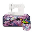 thumbnail image 2 of SEANATIVE Butterfly Sewing Machine Pad Organizer Cherry Blossom Muffling Mat Accessories with Small Cylinder Sewing Machine Mat Reduce Vibration and Noise for Most Machines, 2 of 6