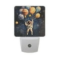 thumbnail image 6 of Yayeee LED Night Light for The Home Plug in With Light Sensors 2 Pack, Watercolor Astronaut, 6 of 6