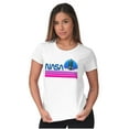 thumbnail image 3 of Vaporwave Aesthetic NASA Worm Logo Women's Plus Size Shirt Brisco Brands 3X, 3 of 5