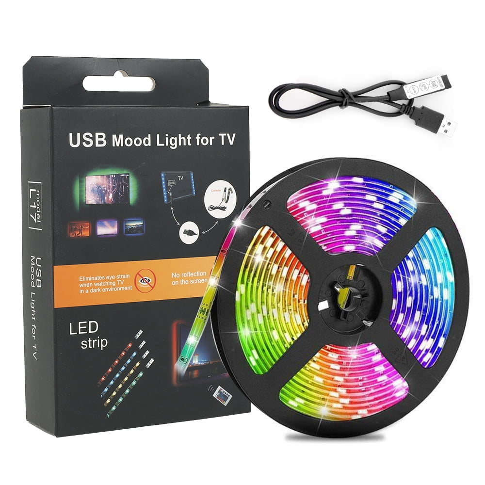 Willstar 4Mode USB TV Backlight LED Waterproof 5050 RGB Color Changing LED  Strip for Home TV PC Mirror - Walmart.com