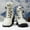 55020 White, variant on Men'S Fashion Thick Sole Fleece-Lined Snow Boots - Upper, PVC Sole, EVA Cushion, Lace-Up Ankle Support for Winter & Casual Wear, Casual Winter Footwear | Stylish Men'S Boots | Durable PVC Sole