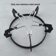 thumbnail image 3 of Universal Fit Gas Stovetop Reducer, Stainless Steel Material High Heat Resistant, Coffee Makers Compatibility Support for Small Stove or Coffee Machine, 3 of 5