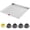 28*30inch with Hole, variant on Washing Machine Pan, 36" x 36" x 2" Heavy Duty 304 Stainless Steel Tray with 4 Pcs Anti-Vibration Feet, No Hole, Washer Pan
