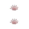 thumbnail image 3 of Bearachild Cristal Flor de loto Minerales Feng Shui Esfera Cristales Flores Colección decorativa Recuerdos Hogar Rojo Rojo 2piezas, 3 of 6
