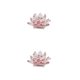 thumbnail image 3 of Bearachild Cristal Flor de loto Minerales Feng Shui Esfera Cristales Flores Colección decorativa Recuerdos Hogar Rojo Rojo 2piezas, 3 of 6