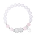 thumbnail image 1 of Pulsera Pixius de plata 999 con cristal rosa y perla sintética, 1 of 2