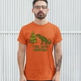 thumbnail image 3 of Tee Hunt T-Rex Hates Christmas T-Shirt Funny Dinosaur Xmas Eve Festive Men's Tee, Orange, 3X-Large, 3 of 5