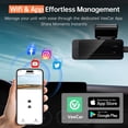 thumbnail image 4 of Dash Cam Veement V300 1296P WiFi frontal con visión nocturna negra, 4 of 8
