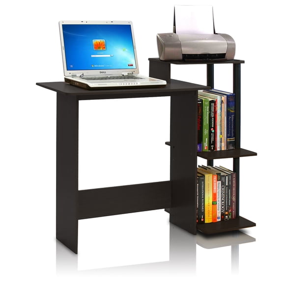Furinno 11192 Efficient Home Laptop Notebook Computer Desk, Espresso/Black