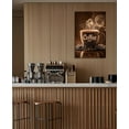 thumbnail image 4 of Coffee Canvas Wall Art Bar Wall Decor Brown Poster Caffe Latte Painting Vintage Artwork for Kitchen Dinging Room Decor Framed(Picture-1,12.00"x18.00"), 4 of 6