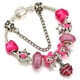 thumbnail image 3 of Pulsera de LinaBell con cuentas de Anime de Disney para mujer, joyería de moda, colgante de flor de borla rosa, dijes, brazaletes para niñas, regalos finos, nuevo, 3 of 5