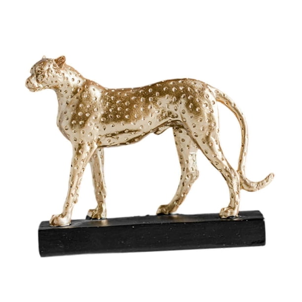 Cheetah Figurine Resin Collection Miniatur Statue For Desktop Office Bedroom