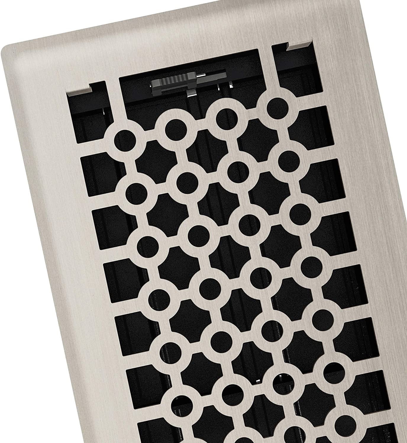 Imperial RG3410 San Francisco Decorative Floor Register, 4 x 10-Inch, Brushed Nickel, 5 Pack
