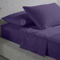 thumbnail image 2 of EXTRA 24" DEEP POCKET FITTED SHEET, Real 300 Thread Count 100% Egyptain Cotton Sheets Set, [4 PCs] Long-Staple Cotton [Full Size, Plum Color] Breathable, Soft & Silky Sateen Weave, 2 of 7