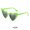 Dark Green Frame Gray Piece, variant on 2026 New European and American Style Heart-Shaped Women's Sunglasses, Fashionable Slimming Sunglasses for Women with Large Faces