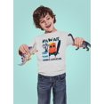 thumbnail image 2 of Cool Monster, Surf Time Long Sleeve Toddler -Image by Shutterstock,  4 Toddler, 2 of 4