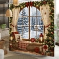 thumbnail image 4 of Tchckioa Shower Curtain,Snow Window Privacy Protection Hooks Bath Curtain for Bathroom Decor,72x78, 4 of 6