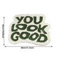 thumbnail image 3 of TIELUTT Mat with Contrast Letter Patterns Non Washable & Highly Absorbent for Knit Blanket Size Light Rugs for Living Room All the Feels Blanket Soft Pumpkin Blanket Area Rug for Classroom, 3 of 6