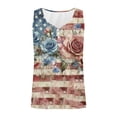 thumbnail image 4 of Nfurl 4th of July Shirts for Women Sleeveless Tops 250th Anniversary Independence Day Tank Tops Stars and Stripes Printed USA T-shirts Multicolor,XXL, 4 of 5