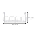 thumbnail image 2 of Worgeous Under Desk Storage Organizer Cable Storage Organizer Grey PP 1Pcs, 2 of 8