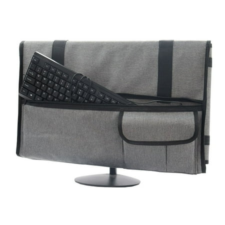 Desktop Computer Monitor Storage Bag Xshuai Portable Protective Monitor Case Water-Resistant Durable Polyester Cover for Moving College Students Travel School Break