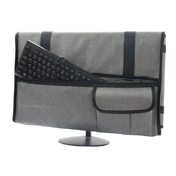 Meitianfacai Travel Carrying Case for 27" LCD Screens and Monitors, With Padded Velvet Lining, Protective Monitor Bag Compatible With iMac 27" and Accessories, Grey(Gray)